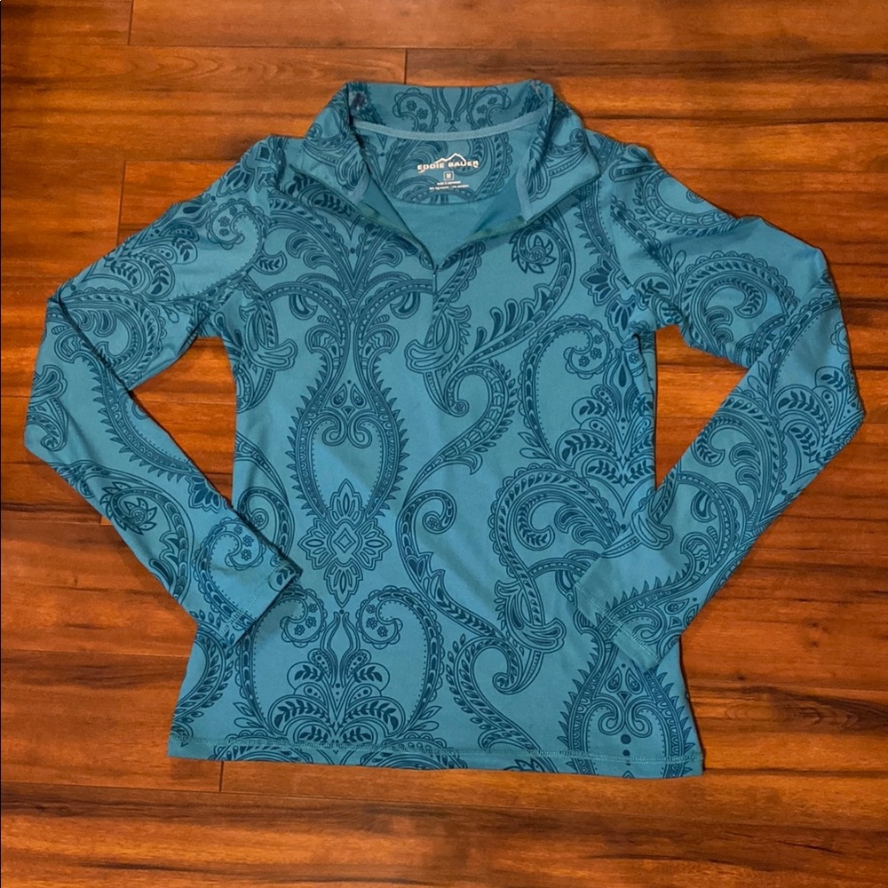 Eddie Bauer Quarter Zip Shirt